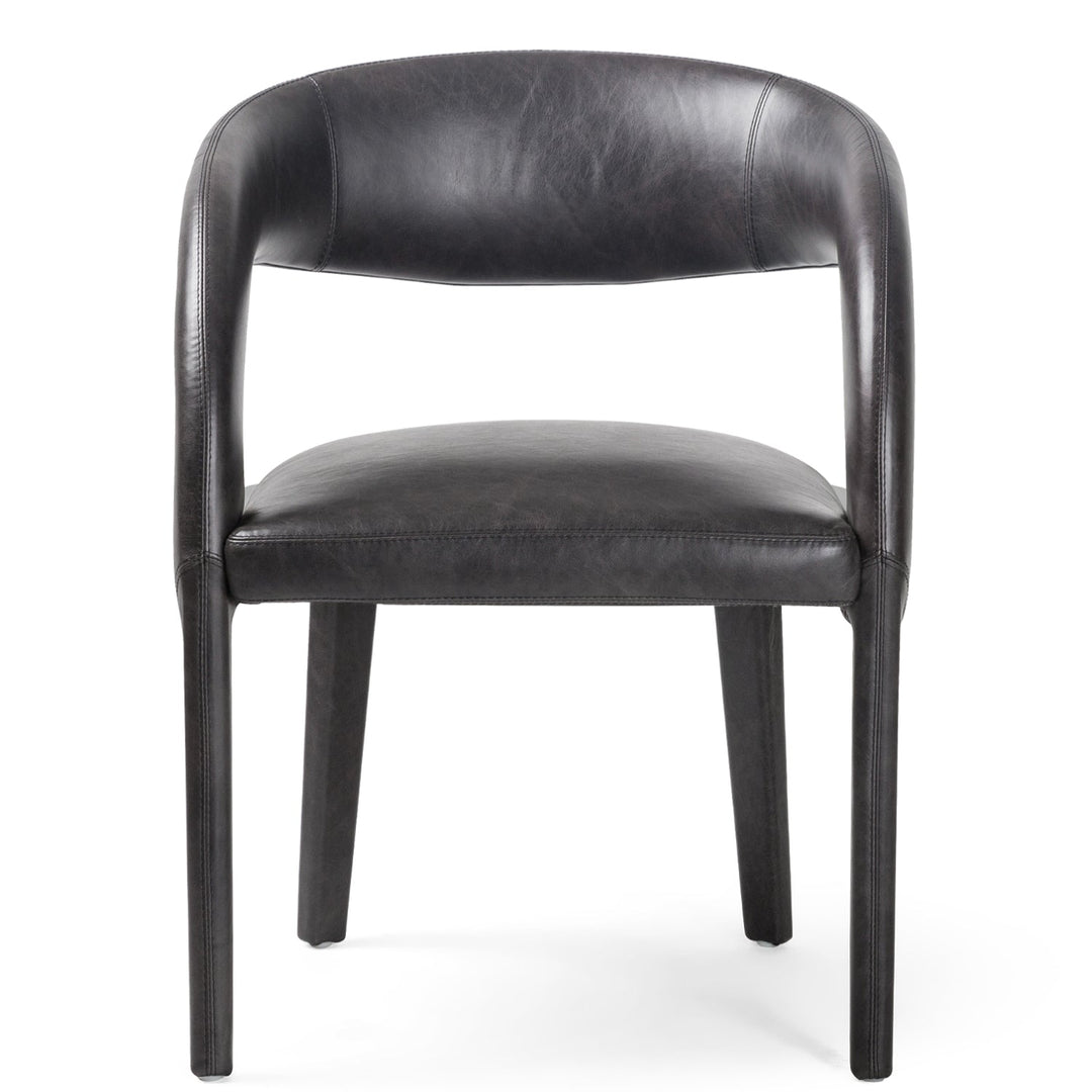 HAWKINS BLACK LEATHER DINING CHAIRBlackDining Chair223320 - 004