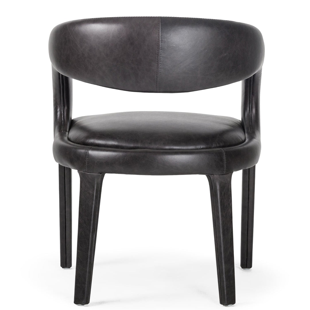 HAWKINS BLACK LEATHER DINING CHAIRBlackDining Chair223320 - 004