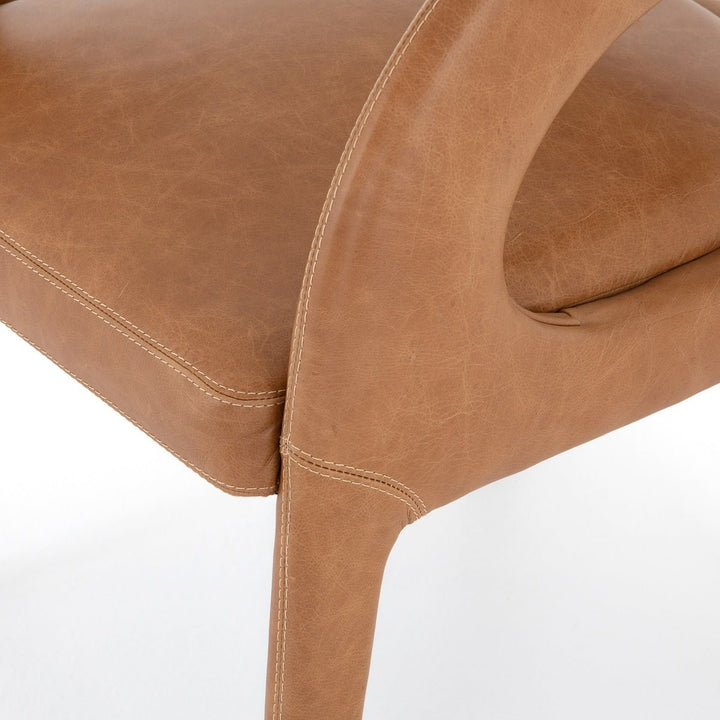 HAWKINS BUTTERSCOTCH LEATHER DINING CHAIR