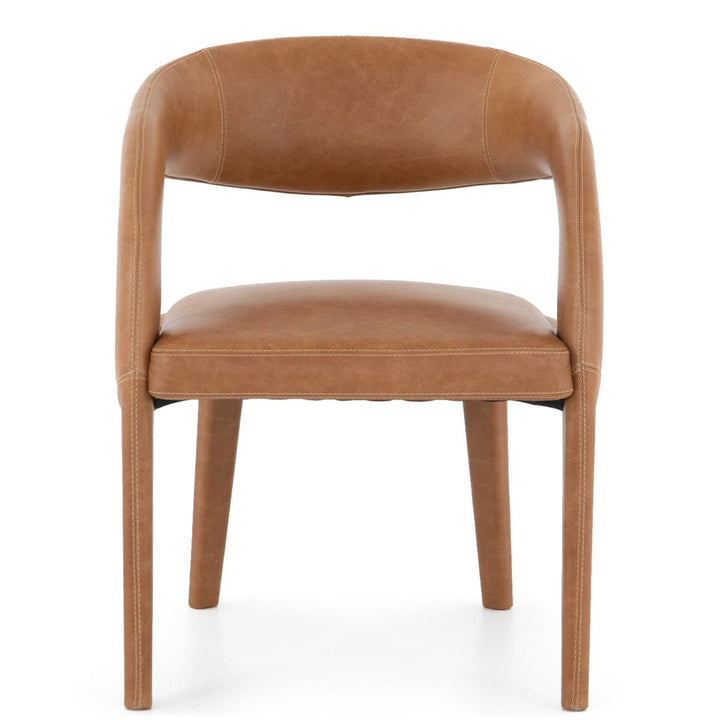 HAWKINS BUTTERSCOTCH LEATHER DINING CHAIR