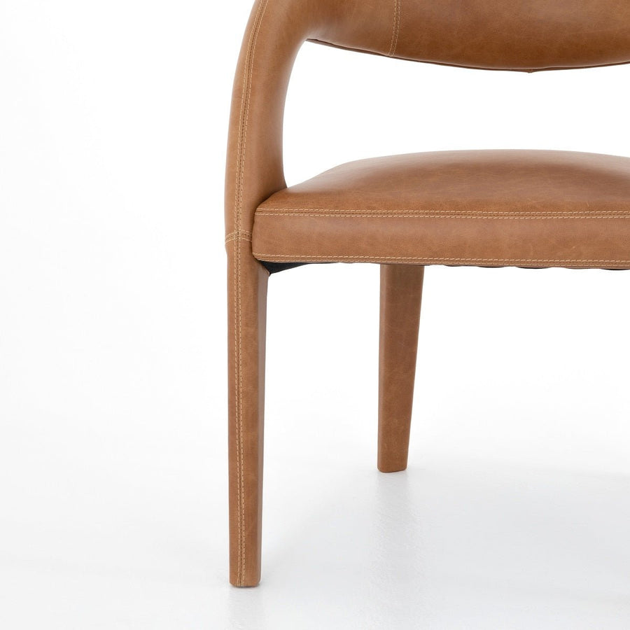 HAWKINS BUTTERSCOTCH LEATHER DINING CHAIR