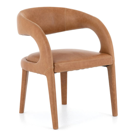 HAWKINS BUTTERSCOTCH LEATHER DINING CHAIR