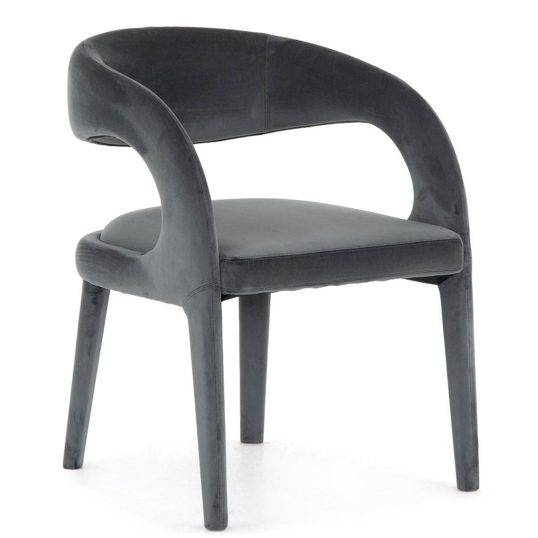 HAWKINS CHARCOAL VELVET DINING CHAIR