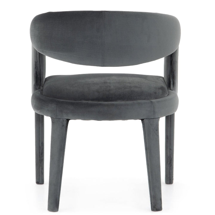 HAWKINS CHARCOAL VELVET DINING CHAIR