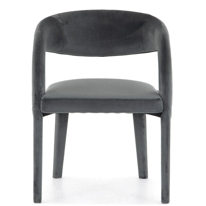 HAWKINS CHARCOAL VELVET DINING CHAIR