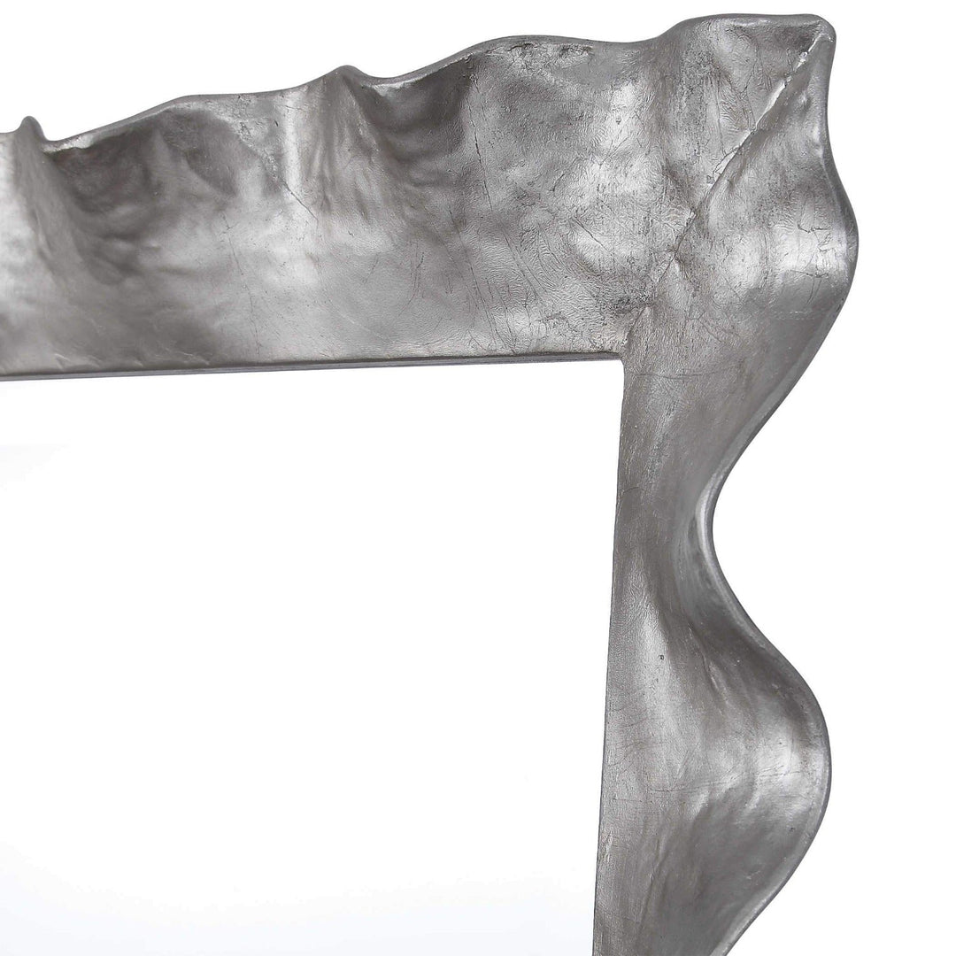 HAYA SCALLOPED EDGE SILVER LEAF MIRROR