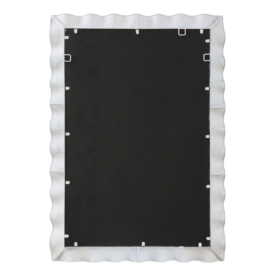 HAYA WHITE SCALLOPED MIRROR