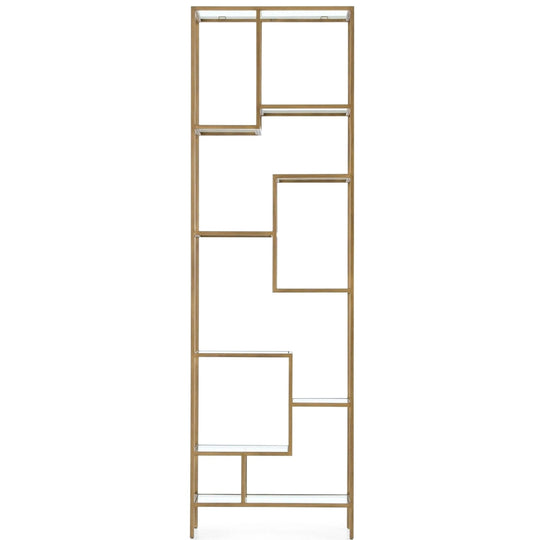 HELENA BRASS BOOKCASE 83"