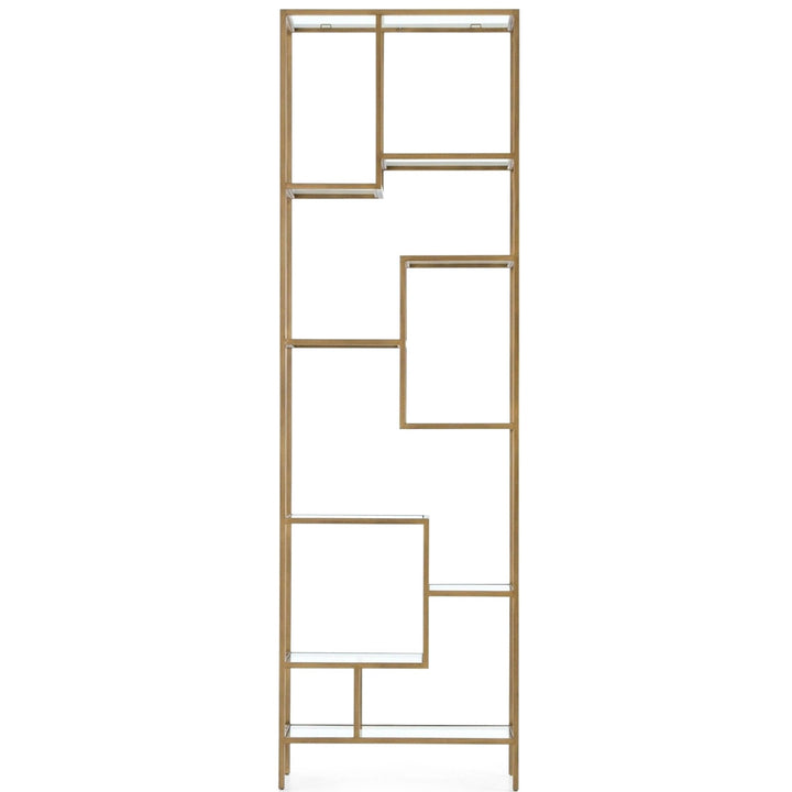 HELENA BRASS BOOKCASE 83"