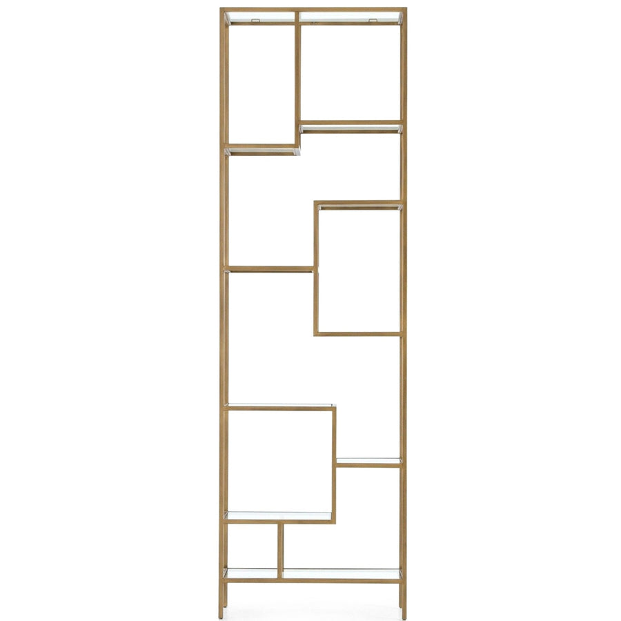 HELENA BRASS BOOKCASE 83"