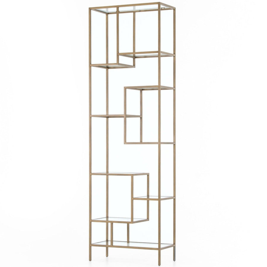 HELENA BRASS BOOKCASE 83"