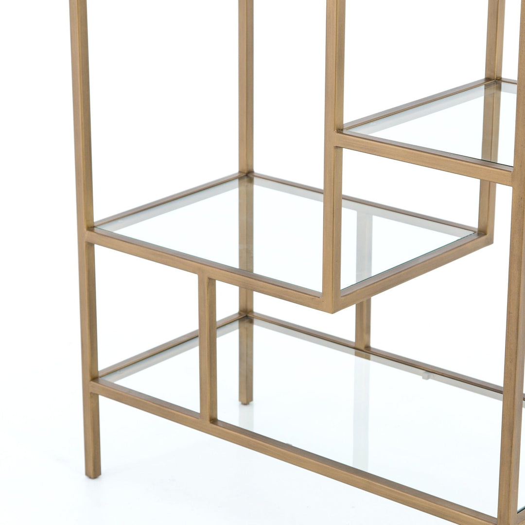 HELENA BRASS BOOKCASE 83"