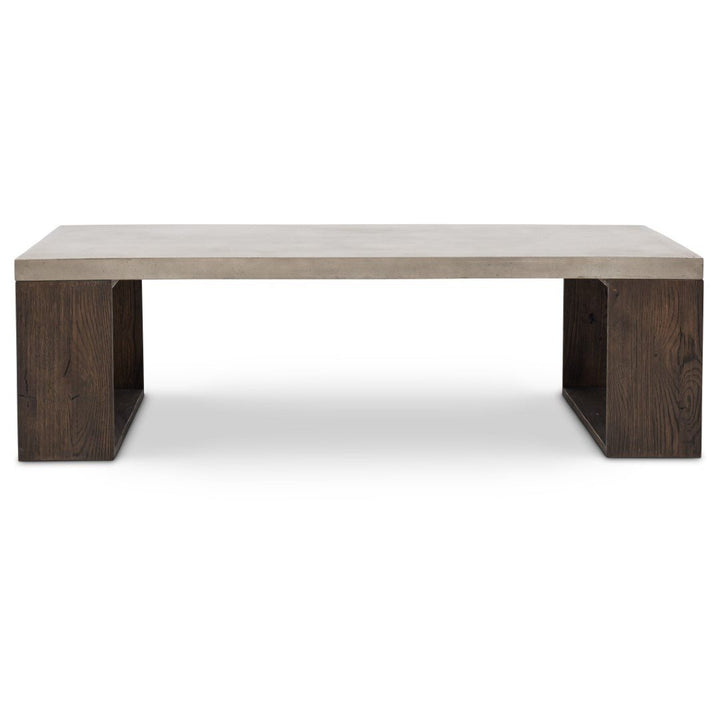 HERITAGE OAK + CONCRETE COFFEE TABLE