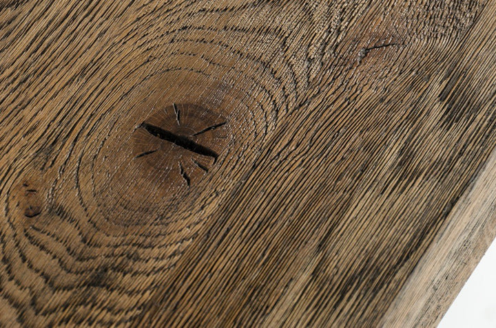 HERITAGE OAK + CONCRETE DINING TABLE