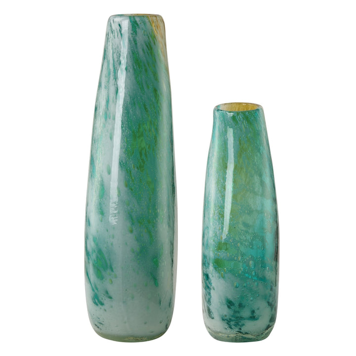 HIGH TIDE BUBBLE GLASS VASES | SET OF 2