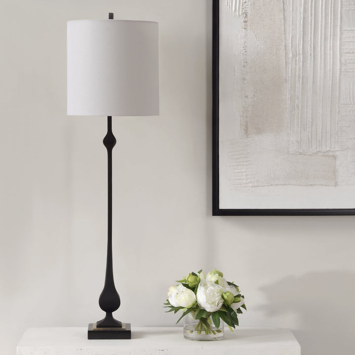 HIGHTOWER BLACK BUFFET LAMP