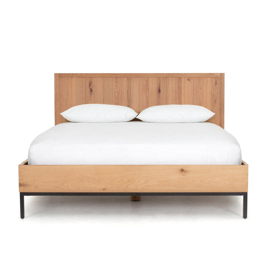 HOLSTED NATURAL OAK PLATFORM BED