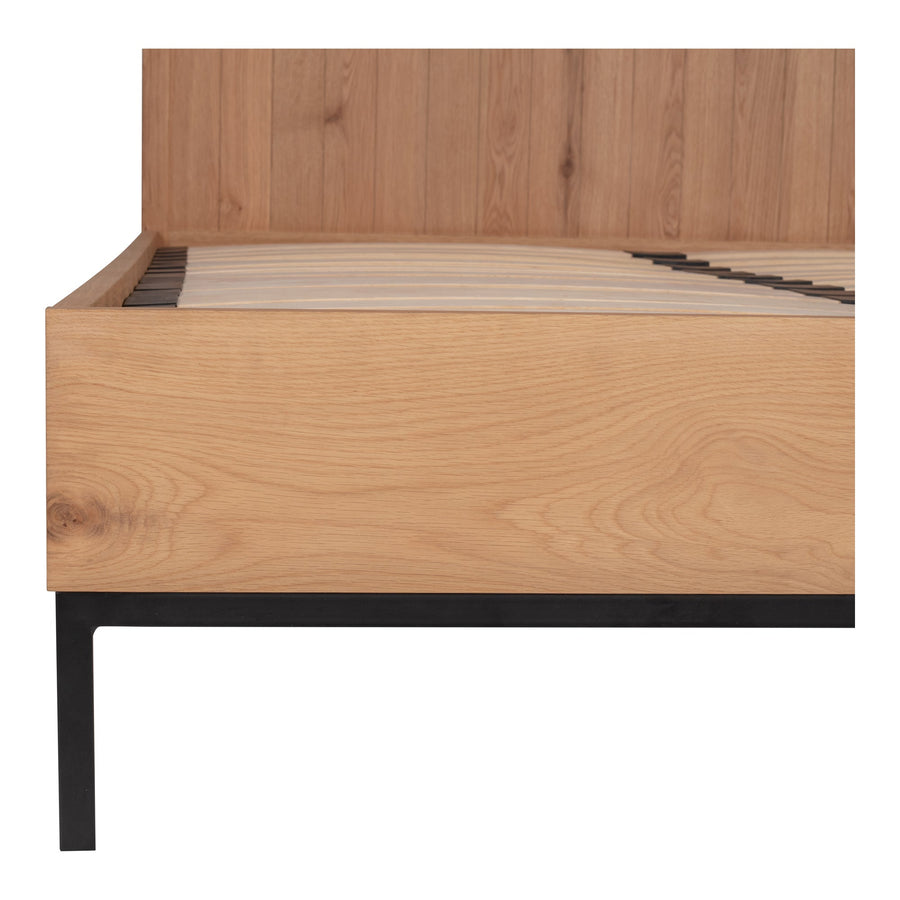 HOLSTED NATURAL OAK PLATFORM BED