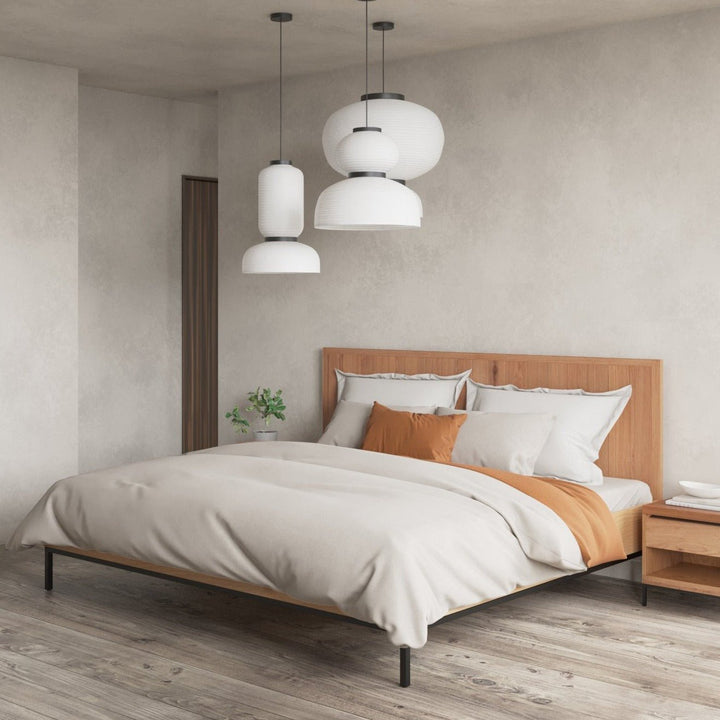 HOLSTED NATURAL OAK PLATFORM BED