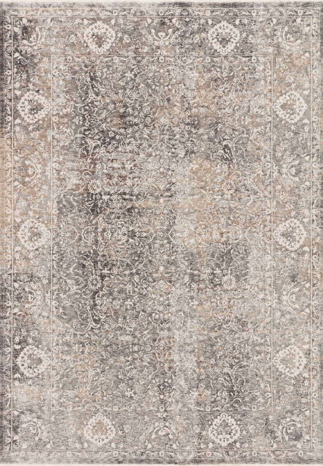 HOMAGE 03 RUG: STONE / IVORY