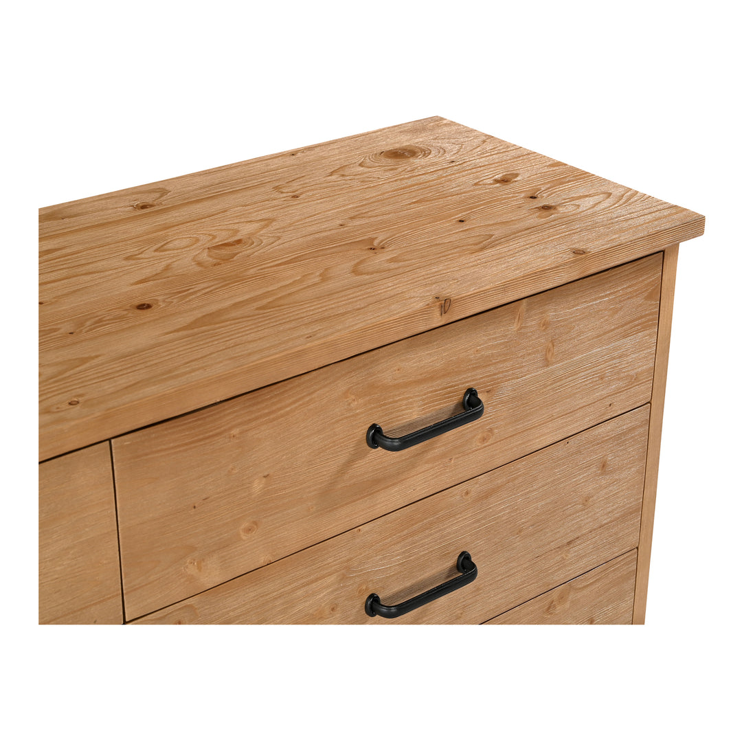 HONEY PINE 6 DRAWER DRESSER