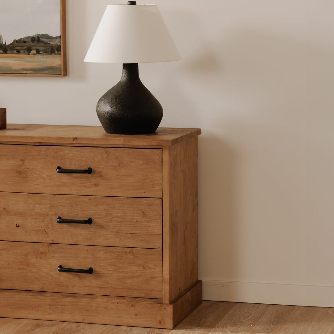 HONEY PINE 6 DRAWER DRESSER