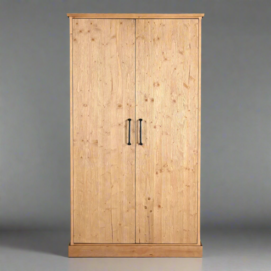 HONEY PINE TALL CUPBOARD CABINET