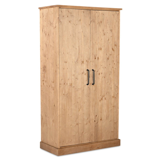 HONEY PINE TALL CUPBOARD CABINET