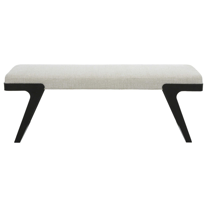 HOVER SOFT WHITE BOUCLE BENCH