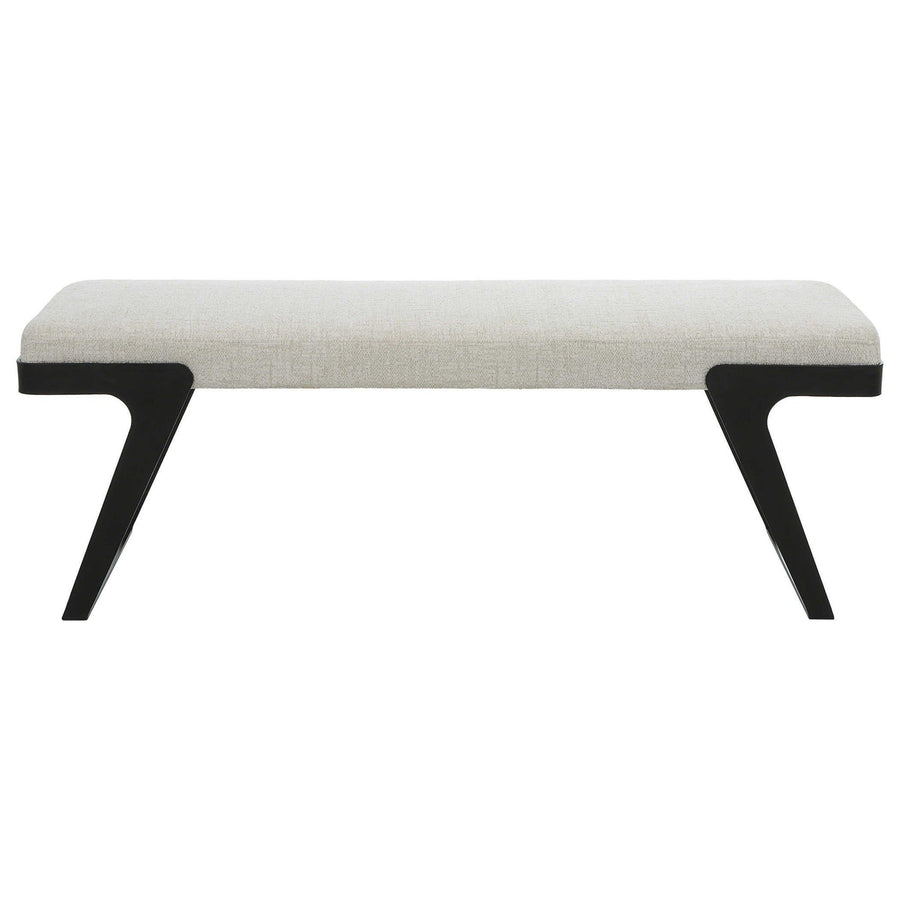 HOVER SOFT WHITE BOUCLE BENCH