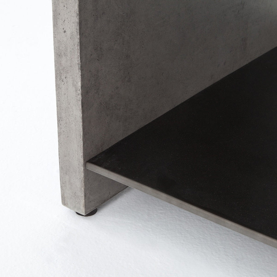 HUGO CONCRETE COFFEE TABLE: DARK GREY