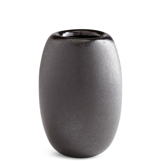 HYLIDEA BLACK GLASS VASE