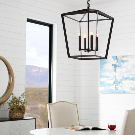 HYPERION 4 LIGHT CHANDELIER