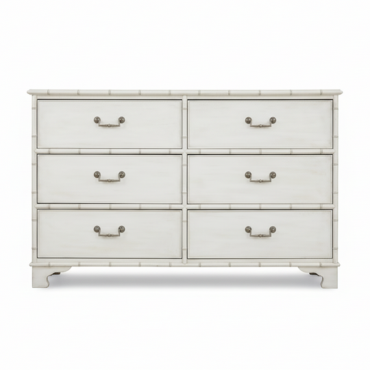 CHARLESTON COASTAL 6 DRAWER DRESSER: WHITE HERON – ShopDesignTap CHARLESTON COASTAL 6 DRAWER DRESSER: WHITE HERON – ShopDesignTap