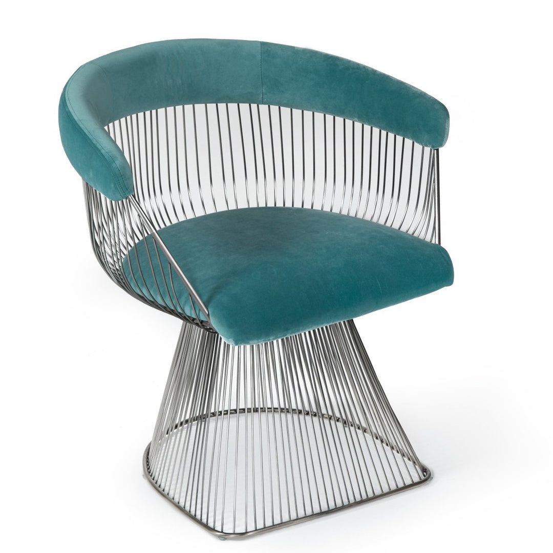 ICON DINING CHAIR: TEAL VELVET