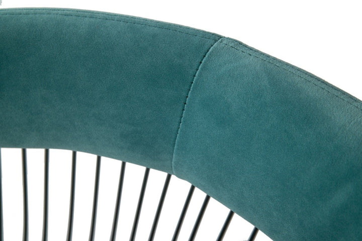 ICON DINING CHAIR: TEAL VELVET