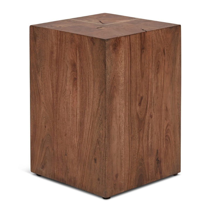 ACACIA WOOD BLOCK STOOLAccent Tables + StoolsBeigeIL - LAL - STL - BLK