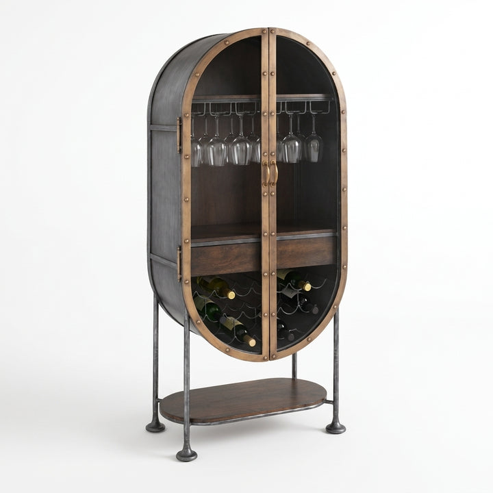 MELBOURNE INDUSTRIAL IRON BAR CABINET