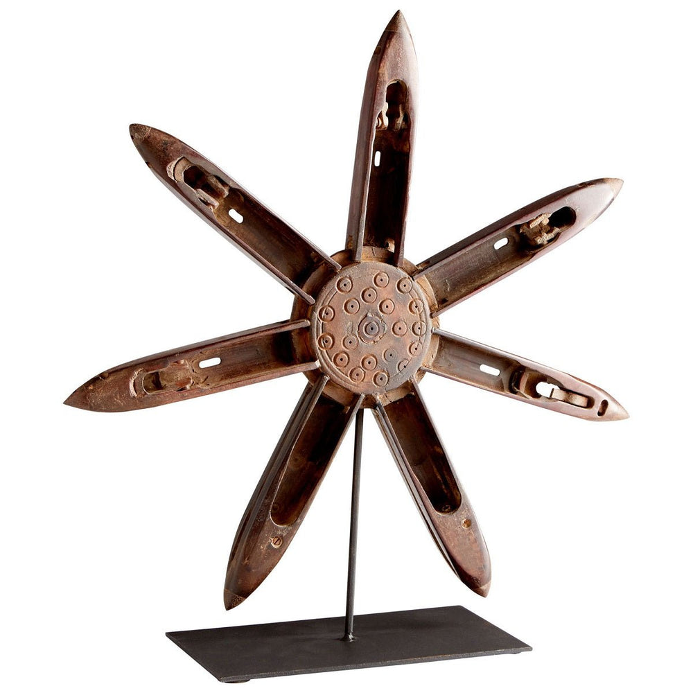 INDUSTRIAL CARVED WOOD FLOWER SCULPTURES