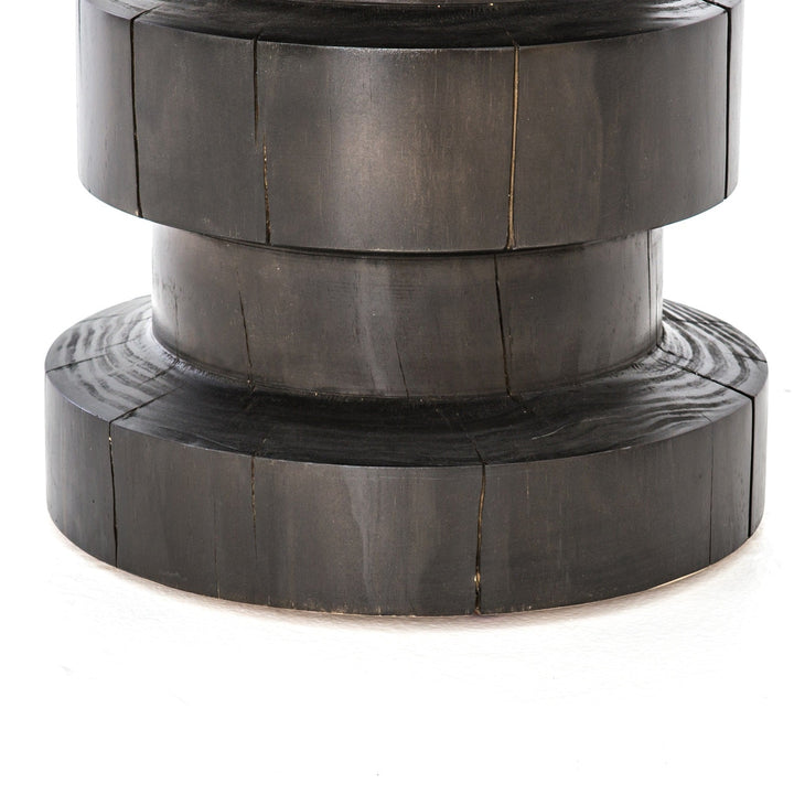 INEZ BLACK PINE DRUM TABLE