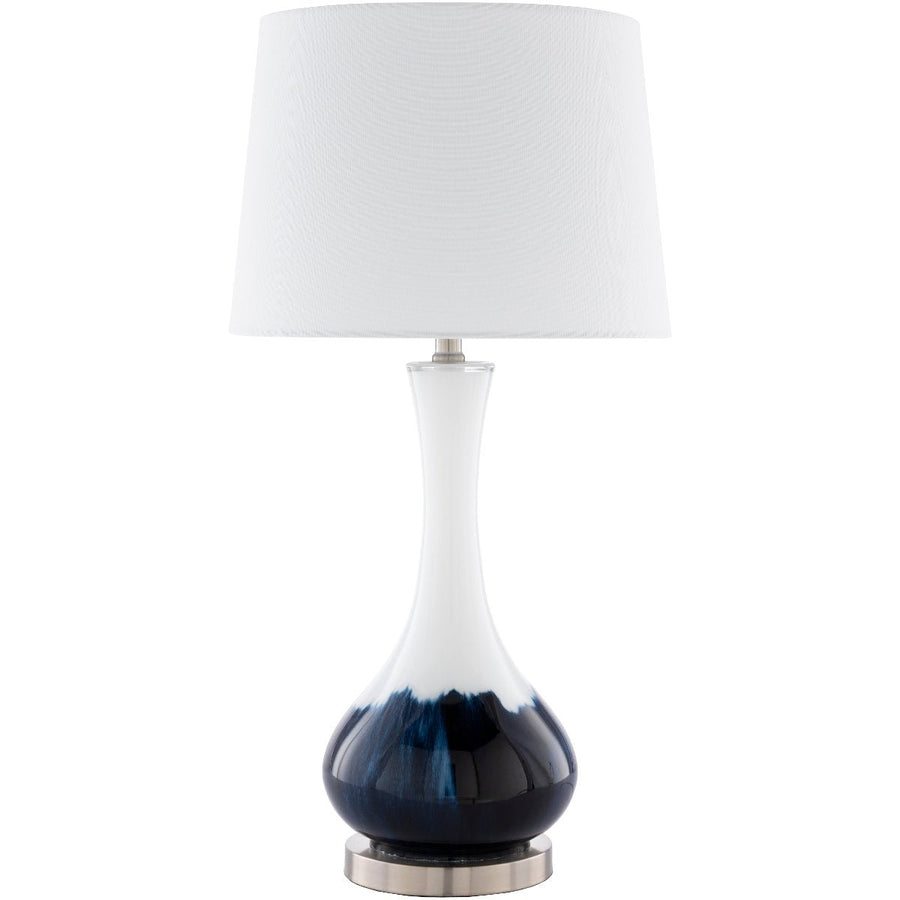 INK DIPPED WHITE GLASS LAMP