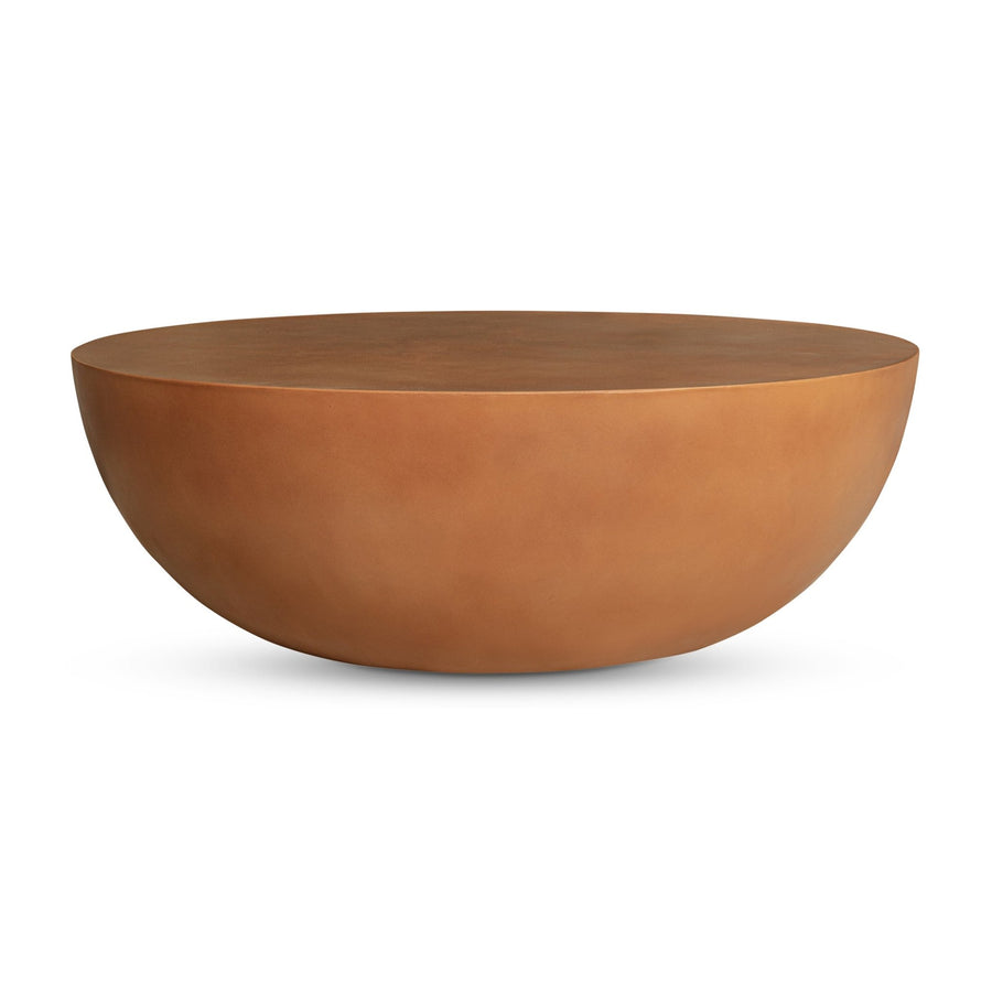 INSITU CONCRETE COFFEE TABLE: TERRACOTTA