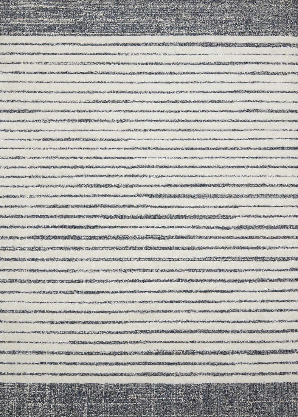 ISAAC RUG: WHITE + INK BLUE