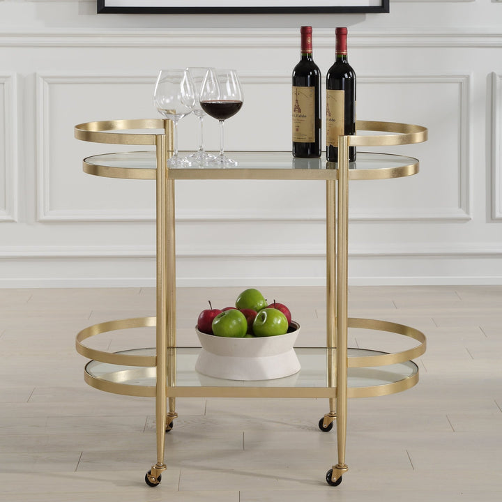 ISABELLE GOLD BAR CART