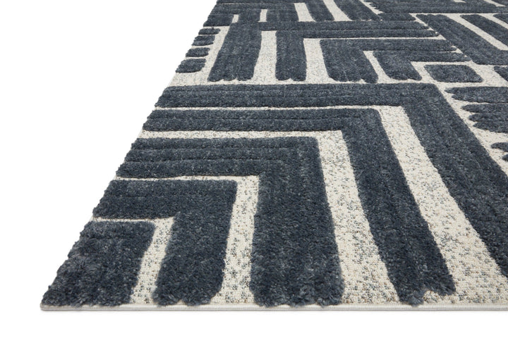 ISOM RUG: INK BLUE, WHITE, SLATE