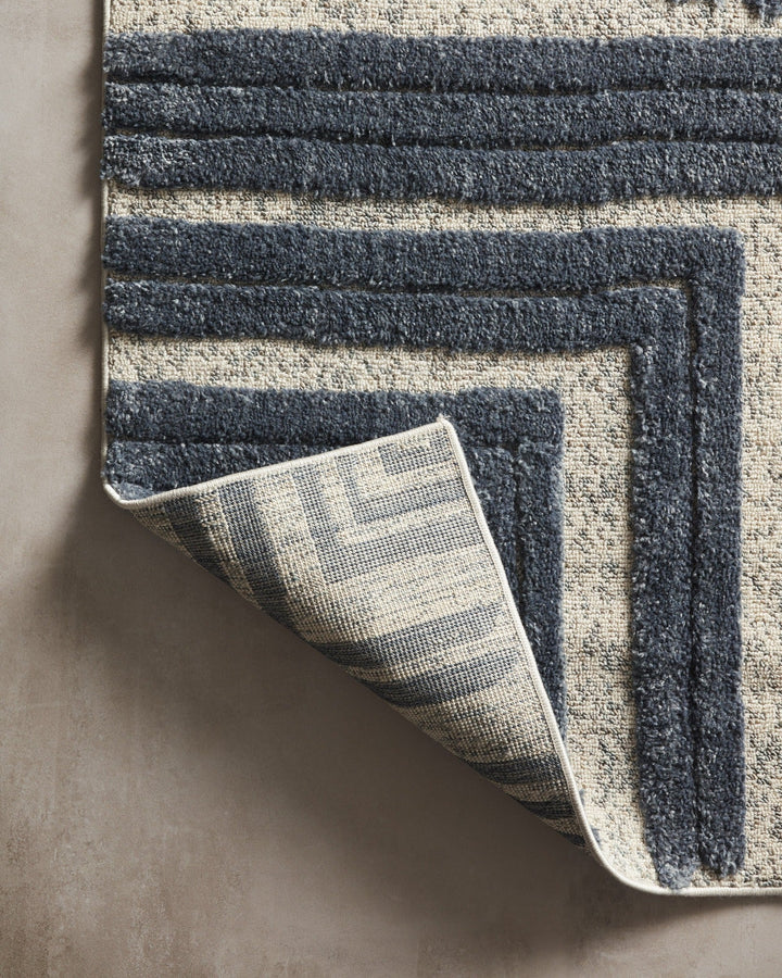 ISOM RUG: INK BLUE, WHITE, SLATE