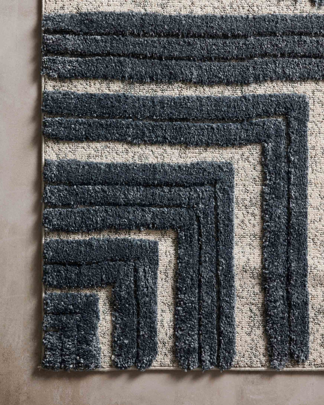 ISOM RUG: INK BLUE, WHITE, SLATE