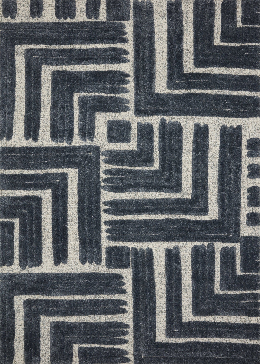 ISOM RUG: INK BLUE, WHITE, SLATE