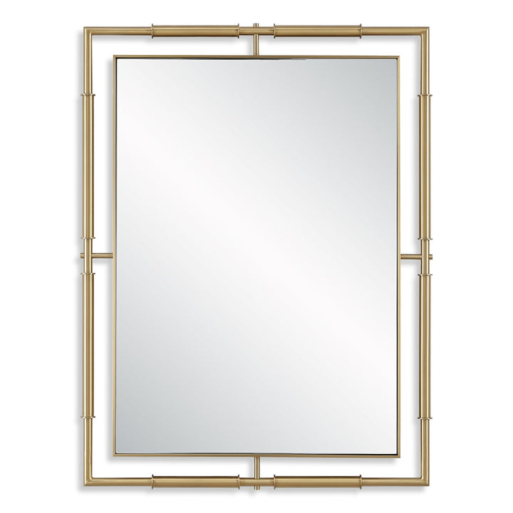 IT'S ALL CONNECTED BRASS VANITY MIRROR