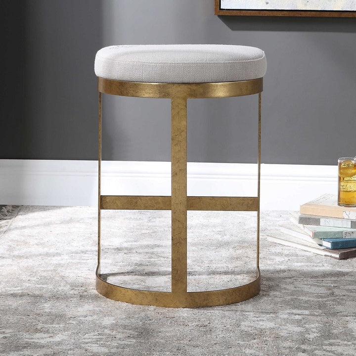 IVANNA ANTIQUE GOLD COUNTER STOOL